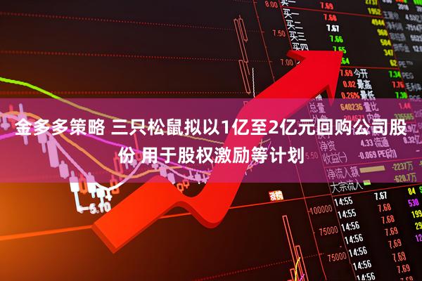 金多多策略 三只松鼠拟以1亿至2亿元回购公司股份 用于股权激励等计划