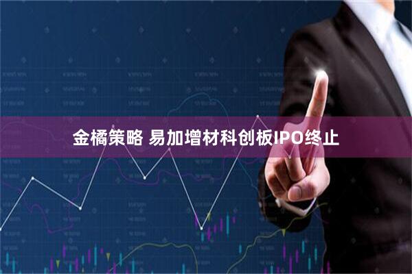 金橘策略 易加增材科创板IPO终止